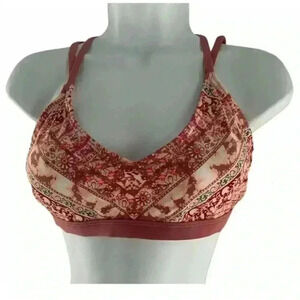 Xhilaration Womens Multicolor Floral Bikini Top Swimwear Lightly Padded Size XL